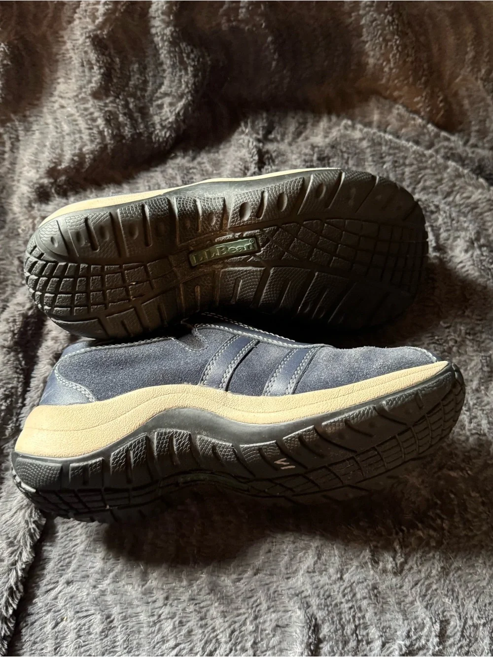 L.L. Bean Kids Navy Blue Slip-On Sneakers